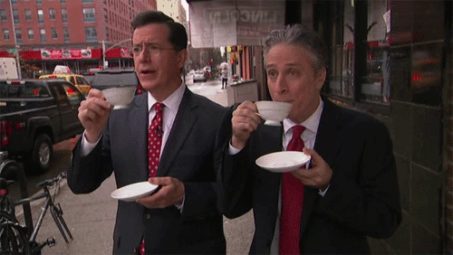 Colbert and Stewart tea