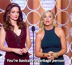 tina and amy garbage person