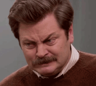 angry ron swanson