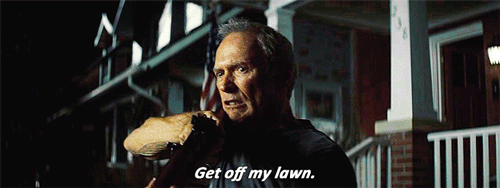 get off of my lawn eastwood