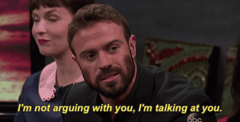 talking at you angry